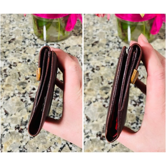 SALVATORE FERRAGAMO Red Bow Compact Wallet 💯 AUTHENTIC - Picture 13 of 14